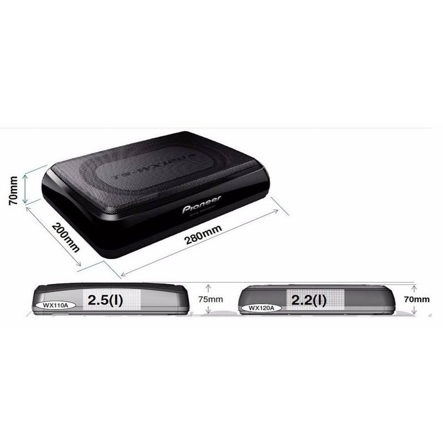 Loa Sub Gầm Ghế PIONEER TS-WX 120A  - Loa Sub Điện Siêu Trầm Công Suất 150W Cực Khoẻ Cho Ô Tô Xe Hơi