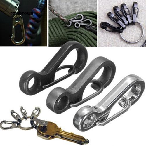 RB_10x Mini SF Carabiner Climbing Backpack Spring Clasps EDC Keychain Bottle Hooks