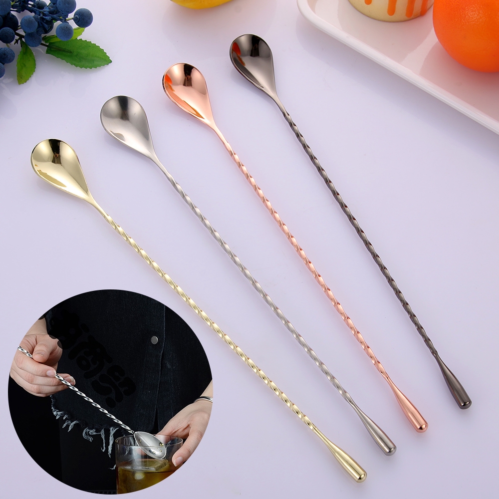 FAY Spiral Mixing Stainless Steel Stirring Bar Accessories Cocktail Spoons