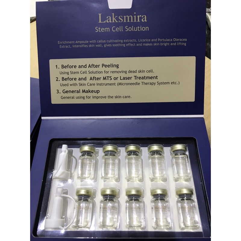 Serum TẾ BÀO GỐC Laksmira 1 hộp 10 lọ chuẩn Hàn Quốc