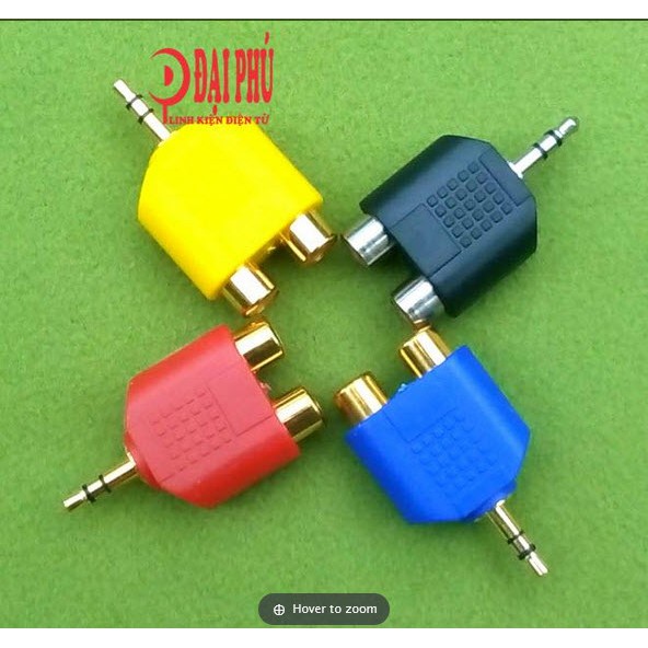 Cổng chia audio jack 3.5- 2RCA