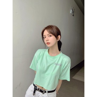 ÁO THUN CROPTOP NỮ MÀU XANH MINT