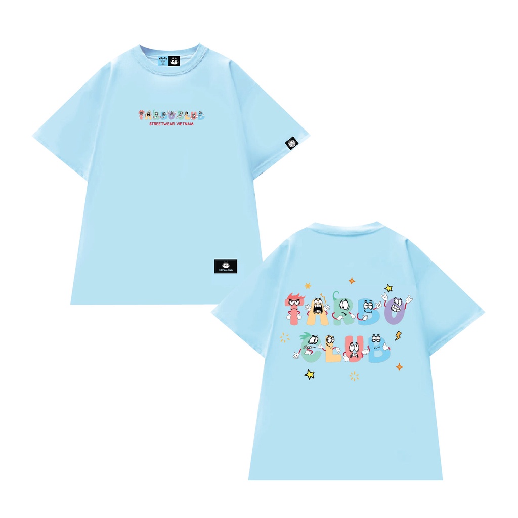 TEE NAUGHTY ÁO THUN TAY NGẮN NAM NỮ TARBO ÁO THUN TAY NGẮN NAM NỮ Outfit Cotton 100%