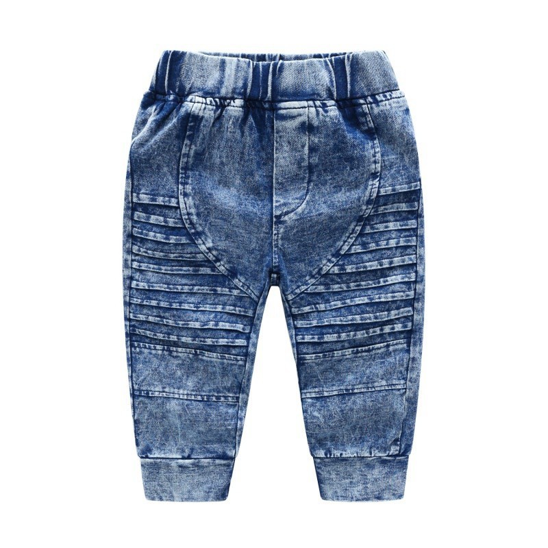 Áo khoác kiểu denim và quần dài cho bé
