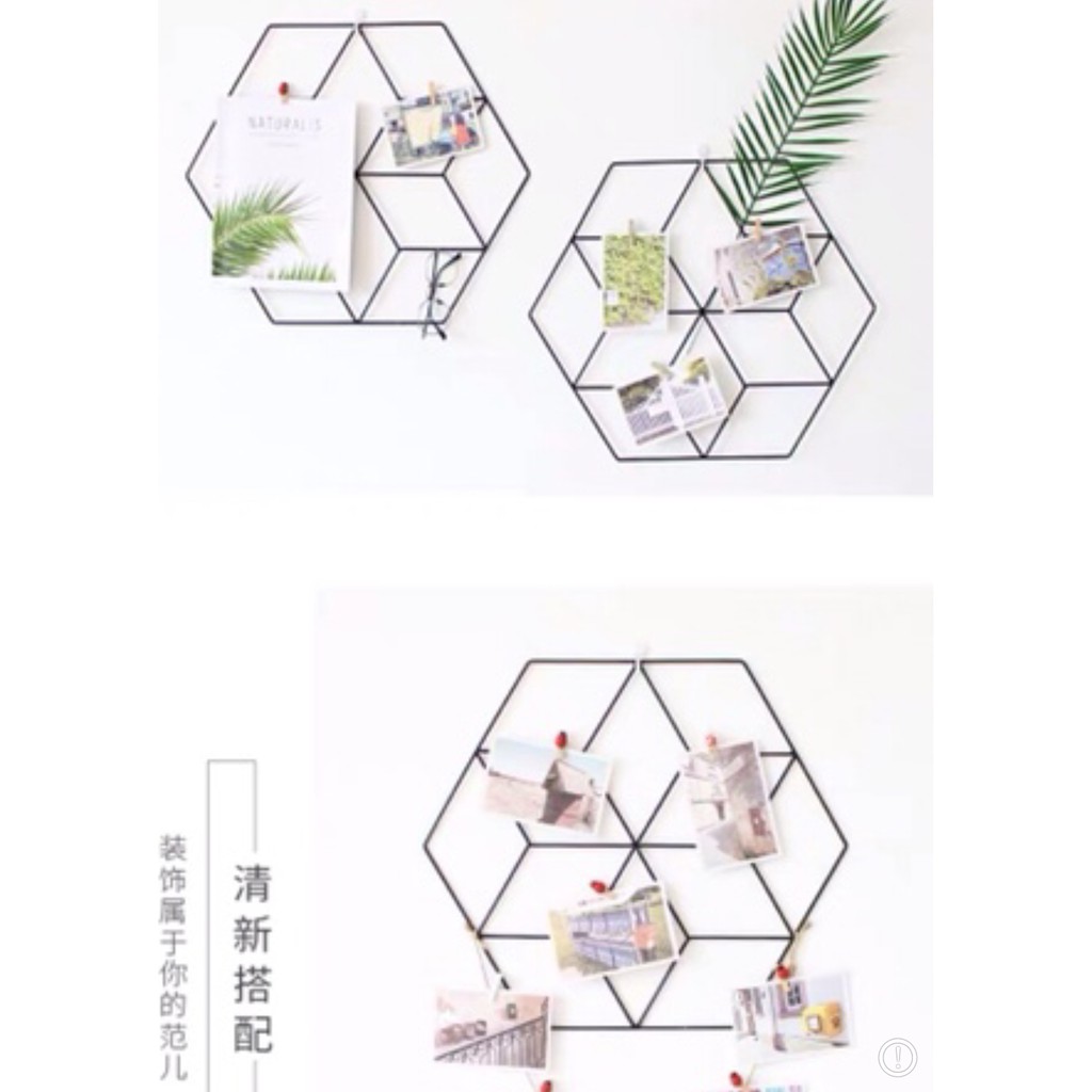 Lưới sắt trang trí nhiều kích cỡ TẶNG KÈM BỘ DECOR: LÁ, ẢNH, KẸP ẢNH, ĐINH TREO, DÂY ĐÈN