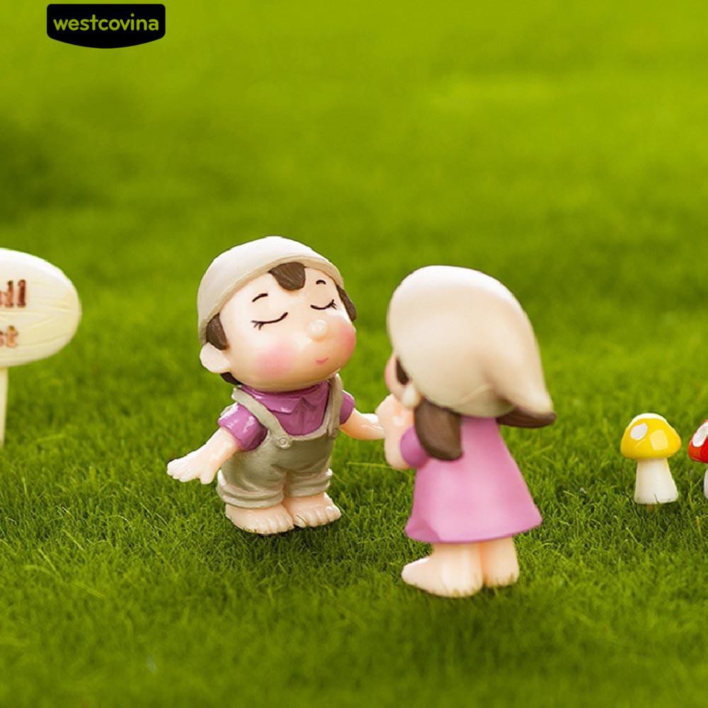 Bộ 2 Mô hình đáng yêu trang trí vườn nhà búp bê