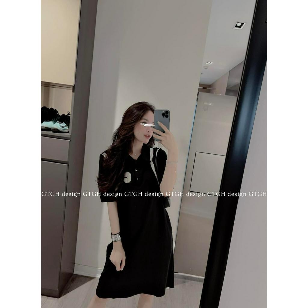 Siuu phẩm váy suông polo chữ C so hott hàng QC