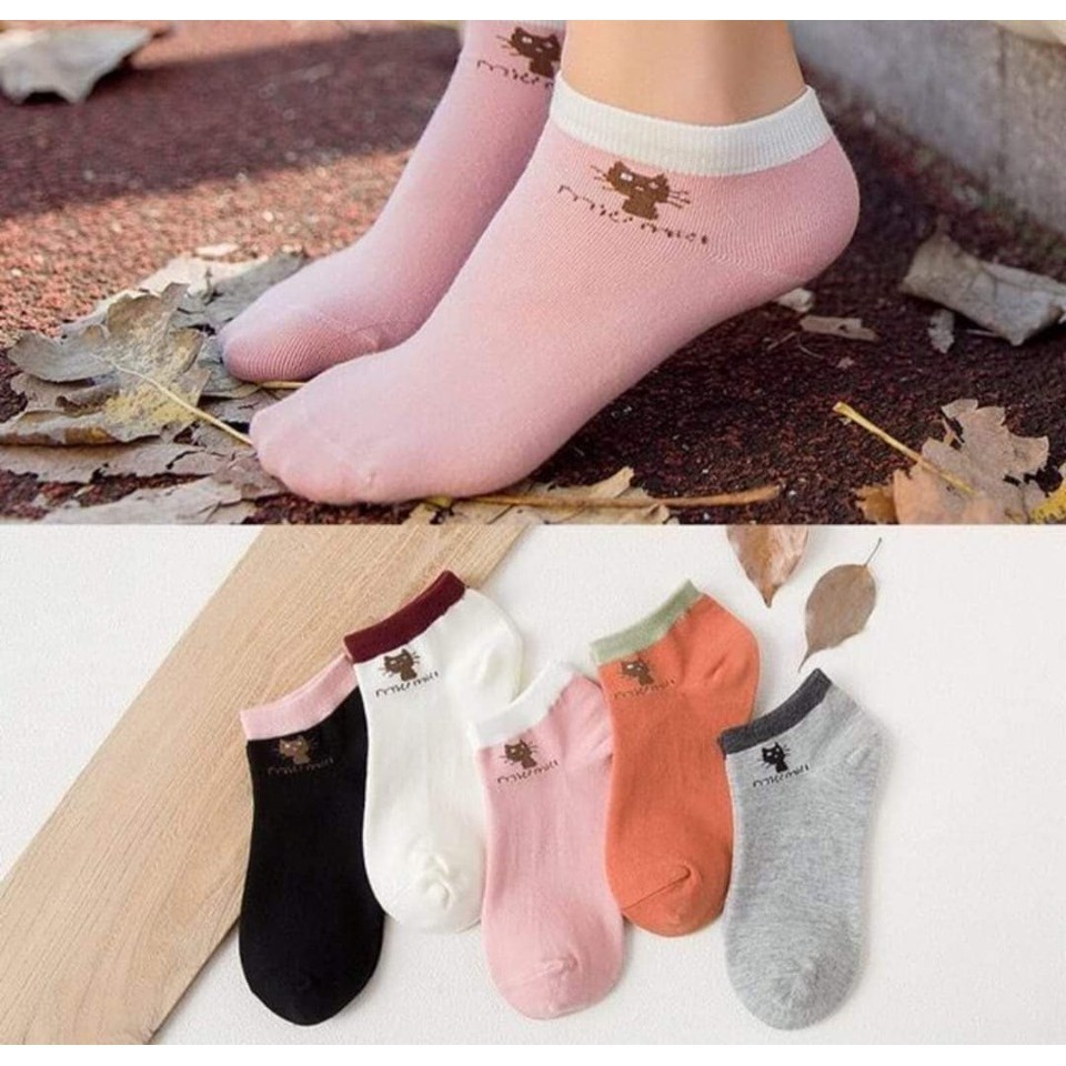 (Giao ngẫu nhiên) combo 3 đôi tất mèo đáng yêu