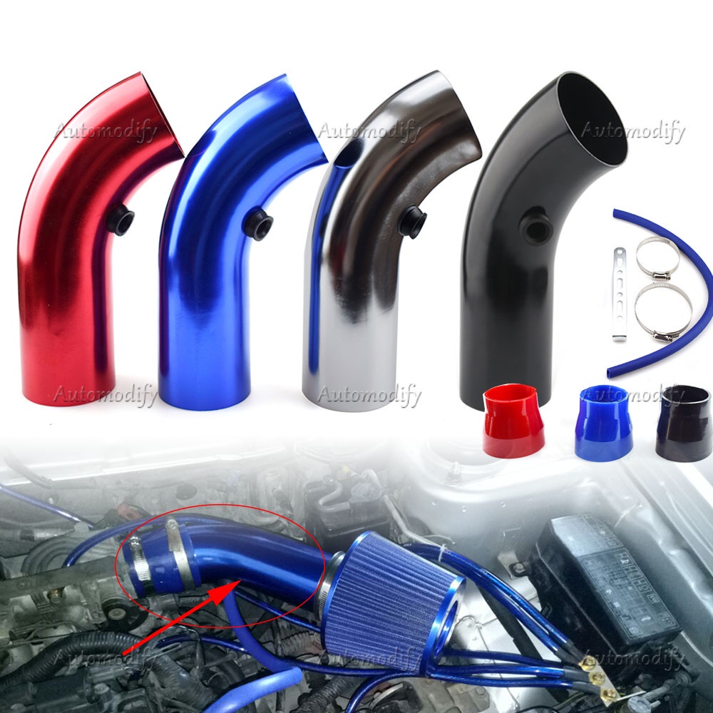Racing 76mm Air Inlet Turbo ống xả Air Intake Aluumimum Pipe Power Flow Kit