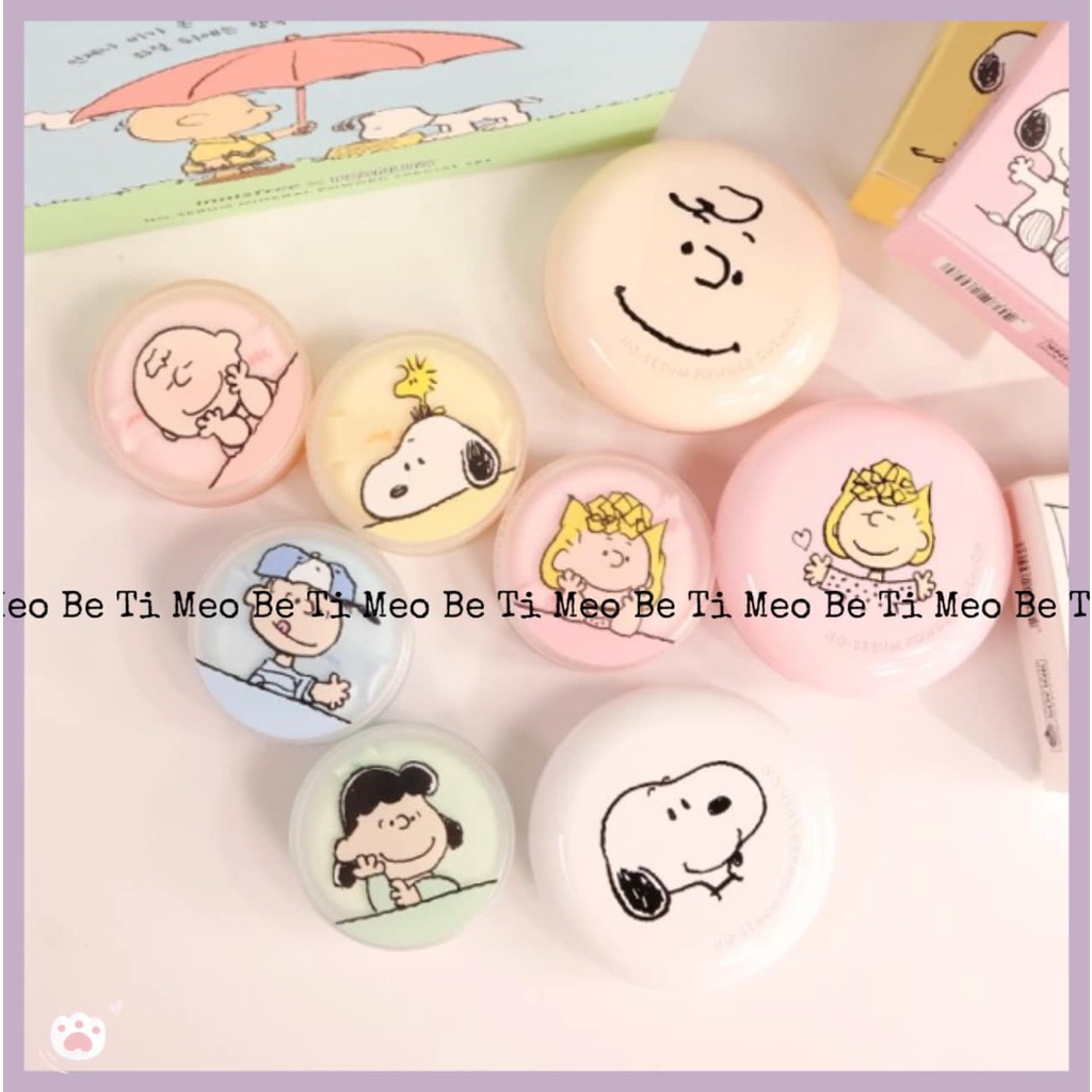Phấn phủ bột kiềm dầu Innisfree No Sebum Powder collab Peanuts phiên bản Limited