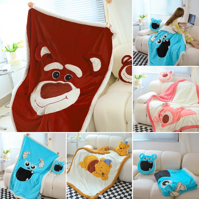 chăn cừu DISNEY ấm áp mềm mịn,Chăn mền cừu dành cho bé krmt 120x150