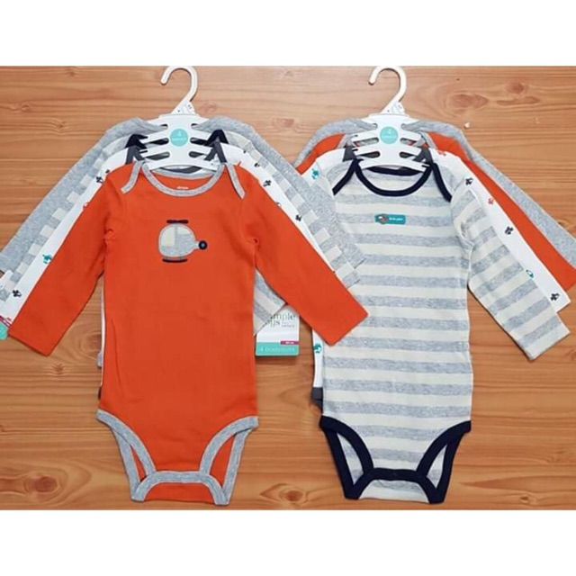 Set 4 bodysuit dài tay