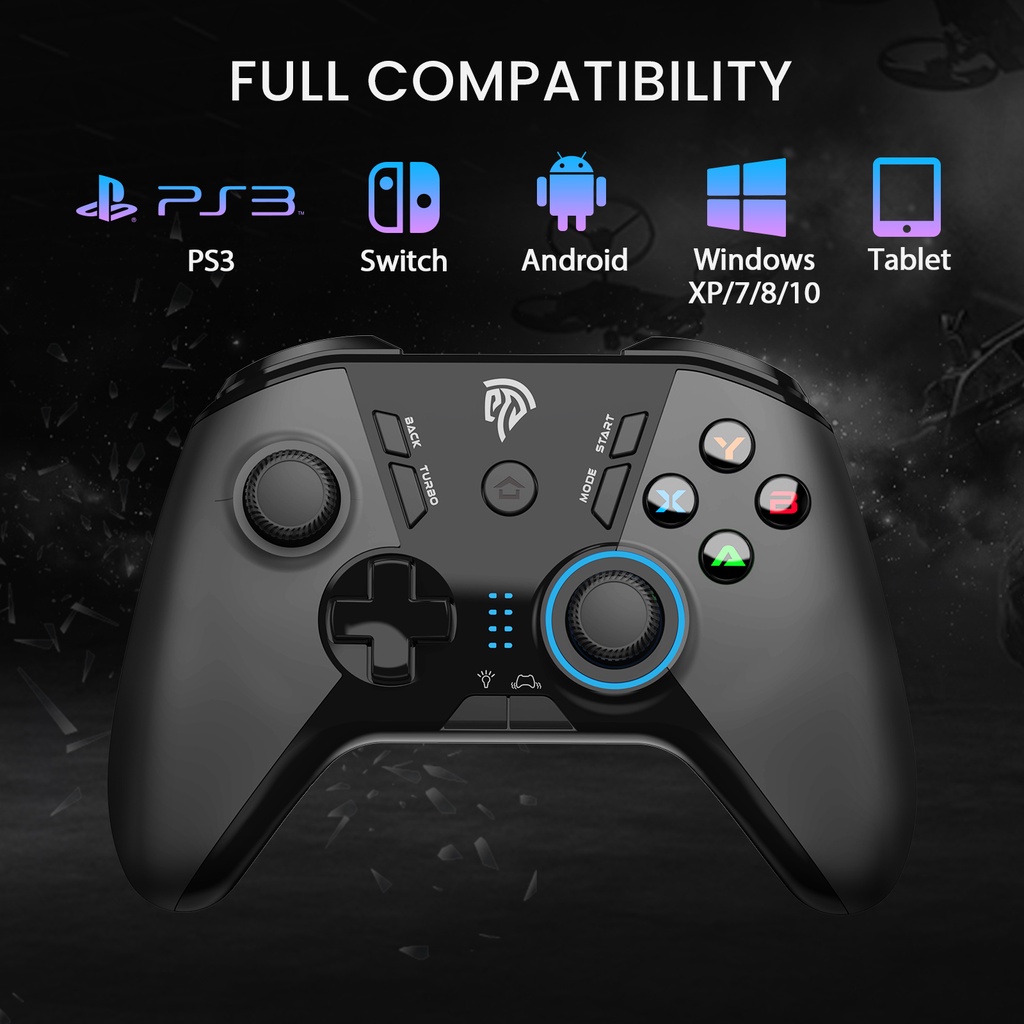 Bộ điều khiển không dây dễSMX SL-9110 2.4G 5 tốc độ có đèn LED điều chỉnh cho máy tính bảng PS3/PC/điện thoại Android/PC/Laptop | BigBuy360 - bigbuy360.vn