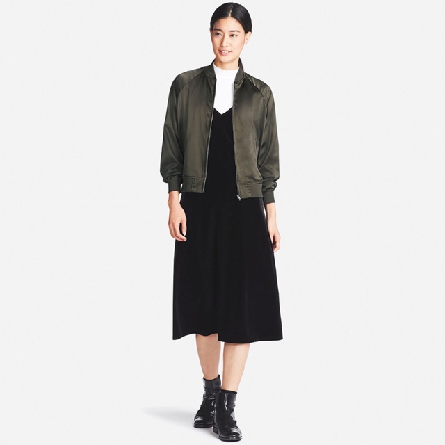 Áo khoác Bomber Satin Uniqlo