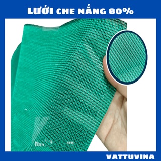 Lưới che nắng 80% định lượng 230gr,  Màu xanh đen, khổ ngang 6m che mát sân vườn - Kim khí Vật tư Vina