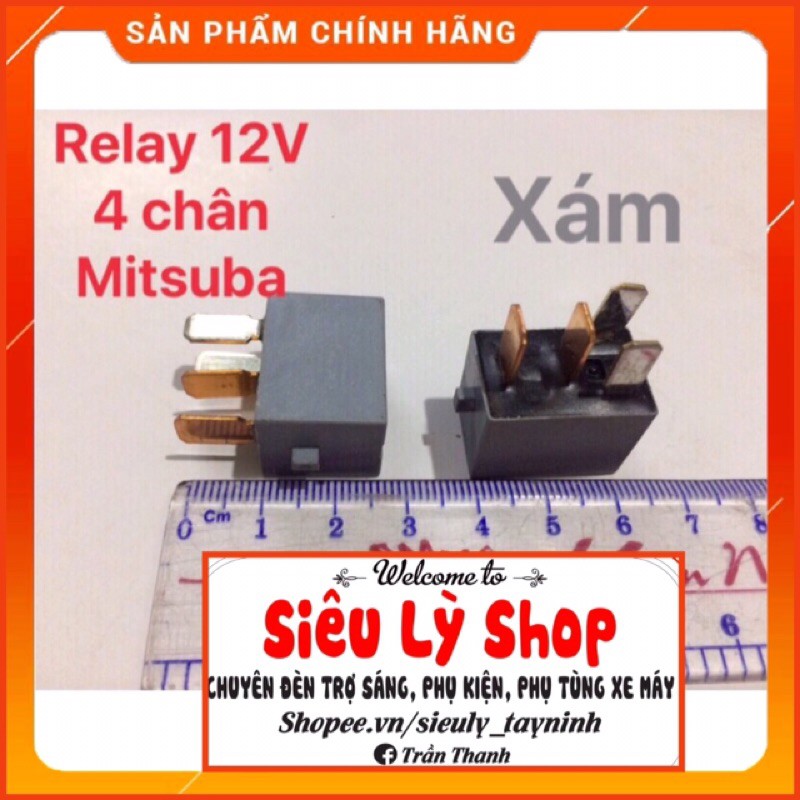 Relay 12V 4 chân, 5 chân MITSUBA zin VN