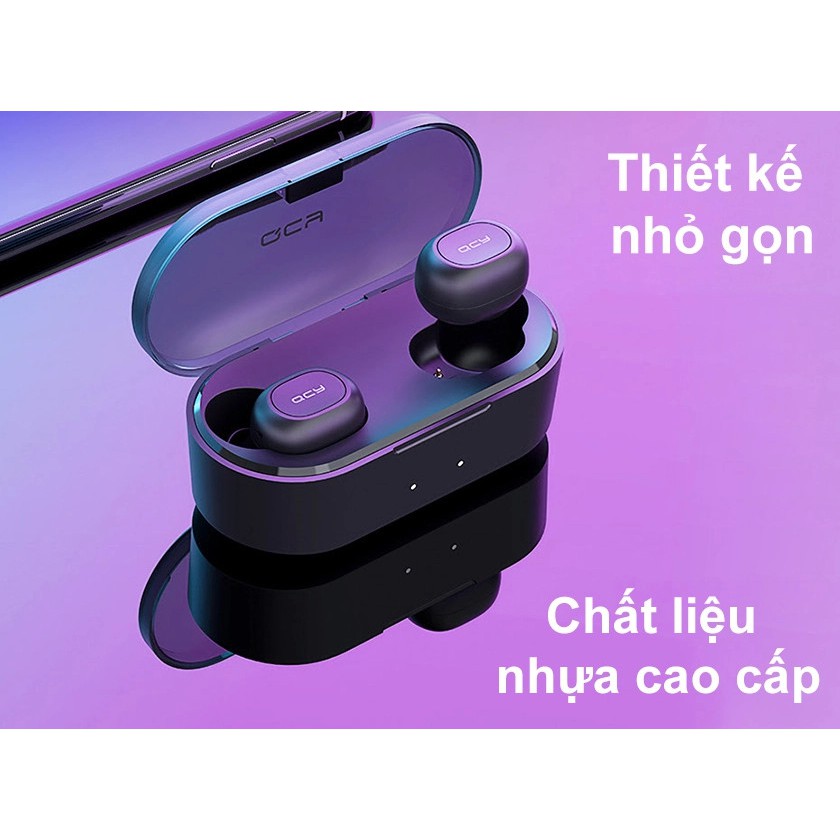 Tai nghe True Wireless Earbuds Xiaomi QCY T2C Bluetooth 5.0 - Hàng chính hãng