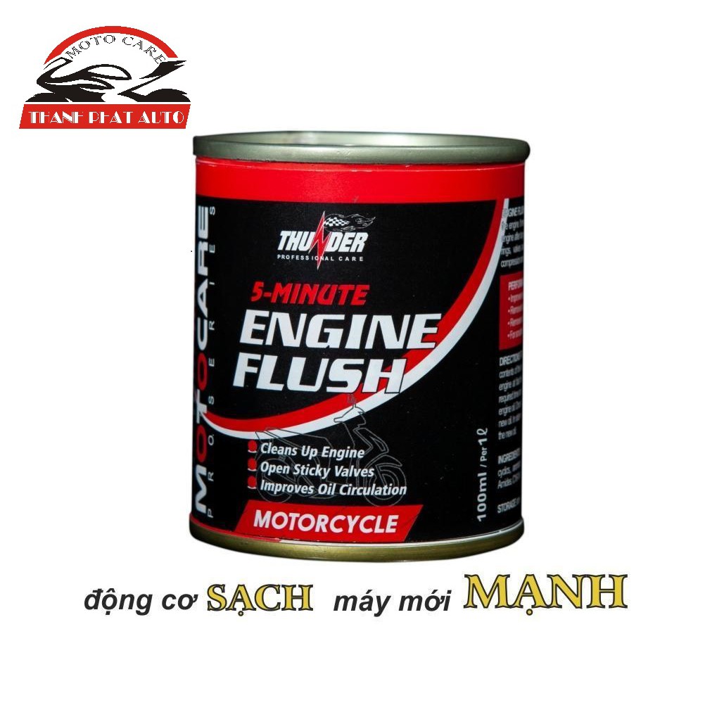 Súc động cơ xe máy và xe tay ga Thunder Engine Flush 80ml