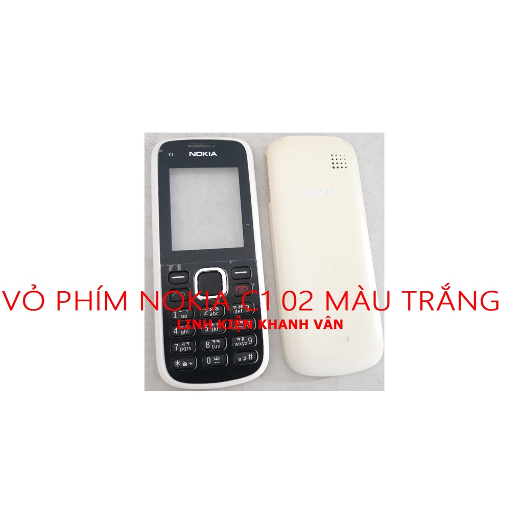 VỎ PHÍM NOKIA C1 02 MÀU TRẮNG