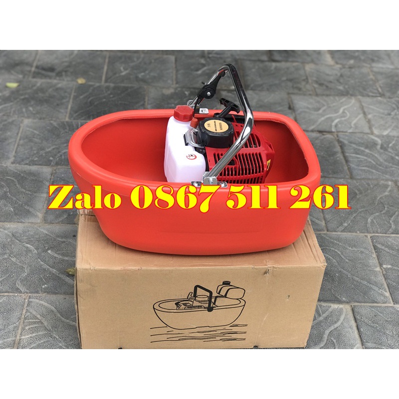 Đầu máy bơm nước tưới cây chạy xăng thả nổi siêu tiện dụng