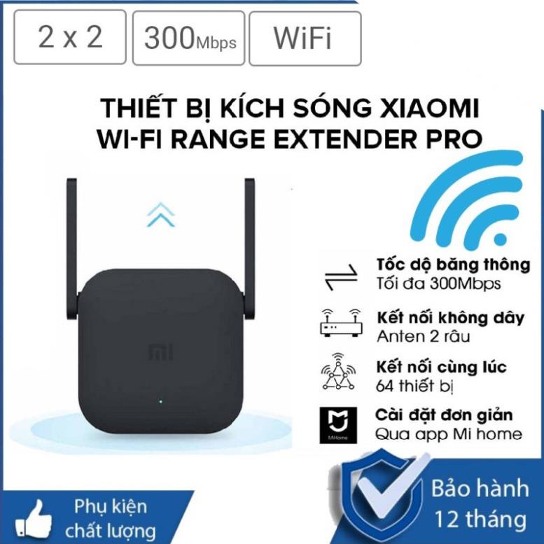 Kích sóng wifi Xiaomi Mi Wifi Repeater Pro phiên bản mới 300 Mbps