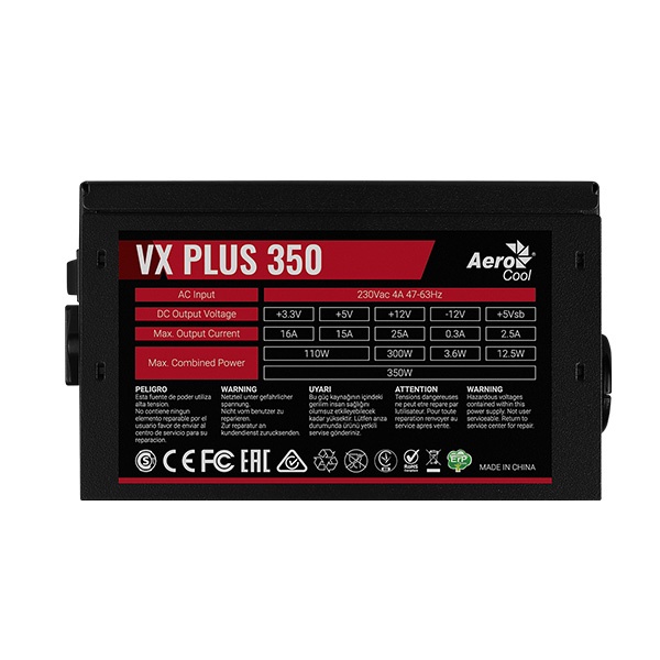 PSU Aerocool VX PLUS 350 230V N-PFC