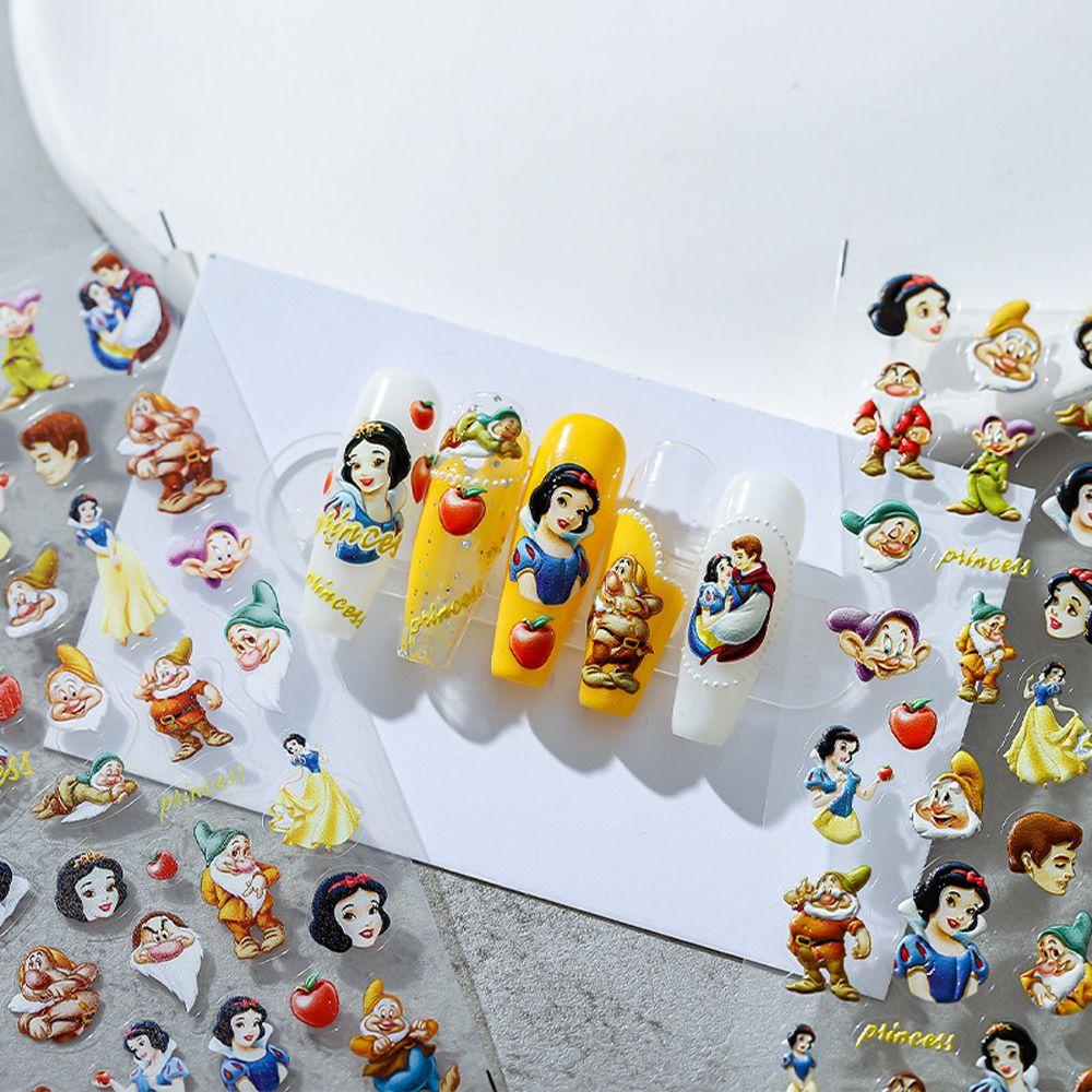 Miếng Dán Trang Trí Móng Tay Họa Tiết Hoạt Hình Mickey / Thỏ / Bạch Tuyết / Hoa Xinh Xắn