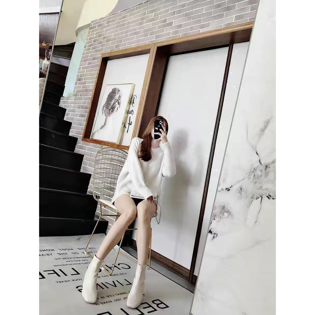 (HÀNG CÓ SẴN) BỐT DA NỮ CAO CỔ LÓT VẢI NỈ BÔNG | BigBuy360 - bigbuy360.vn