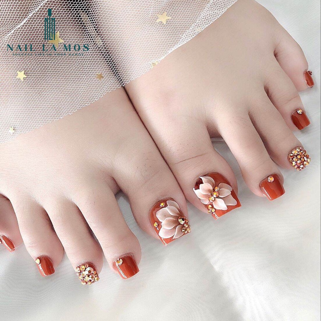 Móng úp chân HSM chính hãng phom chuẩn - Túi 600 móng ốp giả đủ size