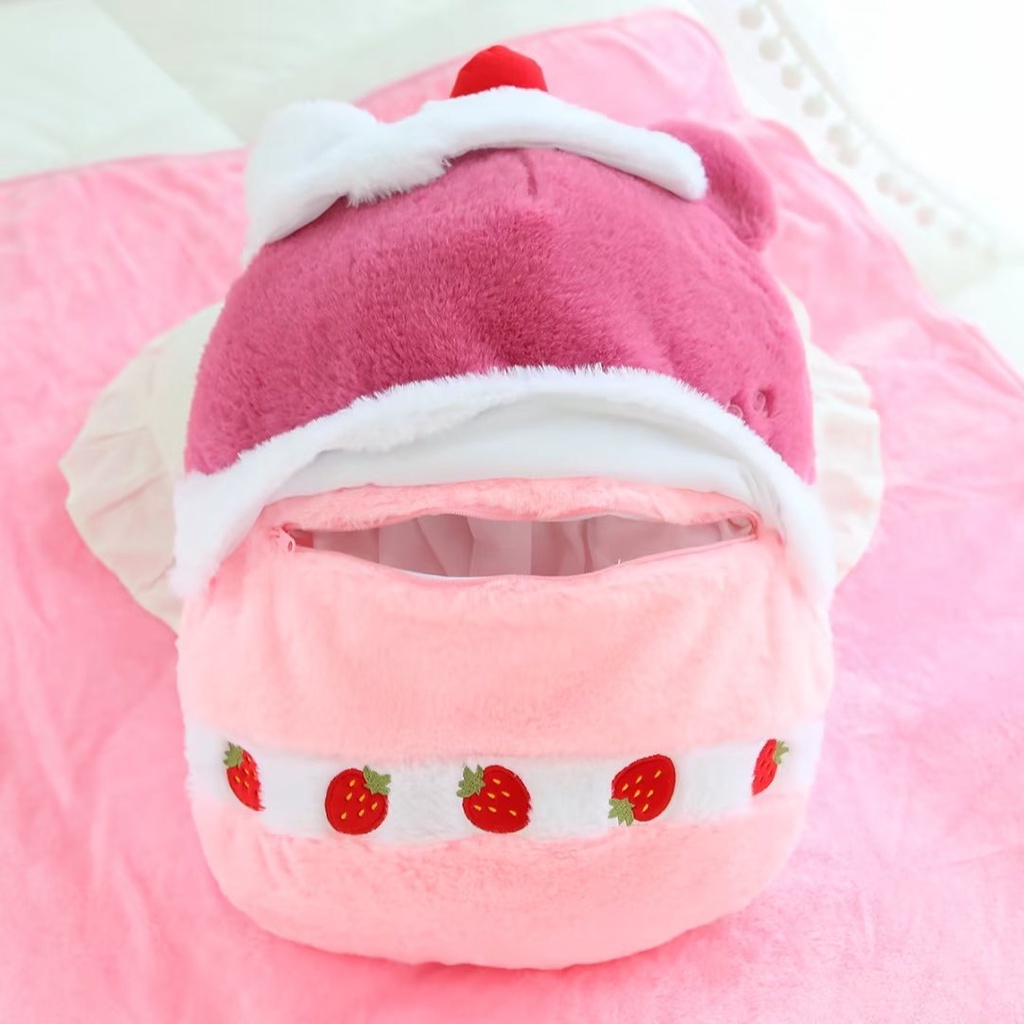 DISNEY Gối Nhồi Bông Hình Bánh Kem 60cm Kèm Chăn Cho Bé