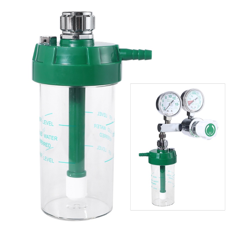 Bình Tạo Độ Ẩm Không Khí MAI 200mL Cho Đồng Hồ Đo Áp Suất Oxy O2