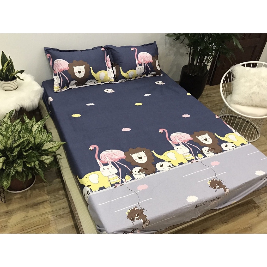 (LƯƠNG VỀ)  Ga chống thấm cotton Nguyệt Ánh Bedding bảo vệ nệm kháng khuẩn nằm trực tiếp mẫu Cushin - KHÔNG KÈM VỎ GỐI