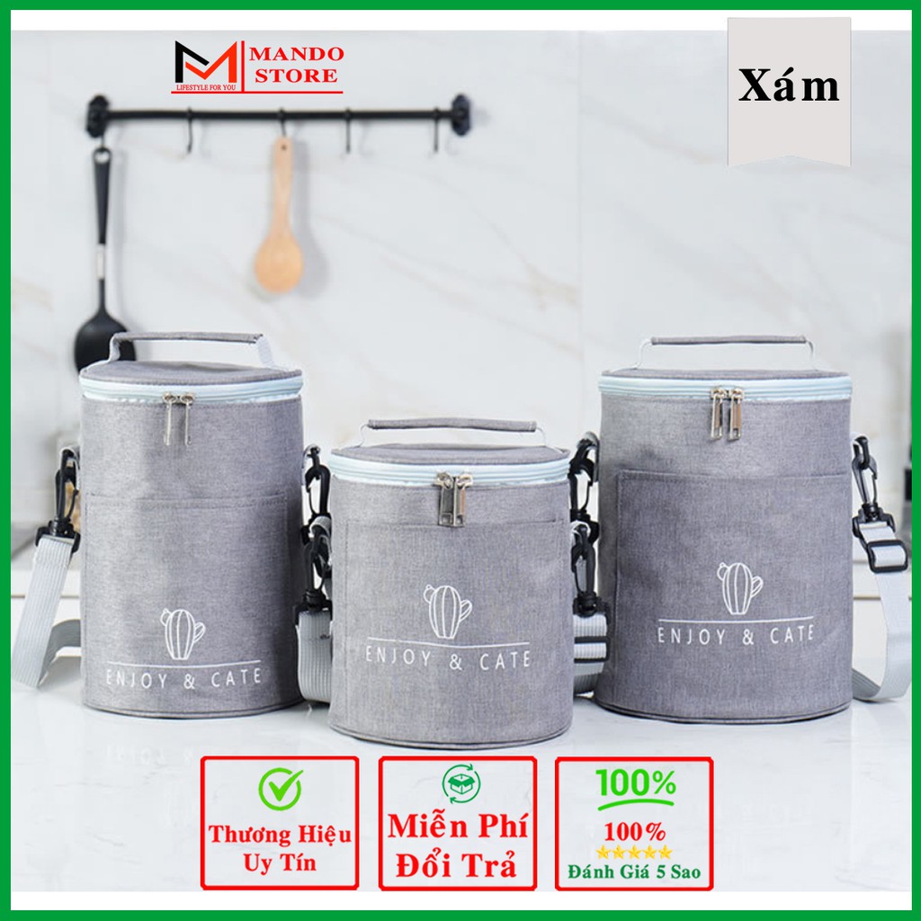 Túi Giữ Nhiệt Cho Hợp Cơm Văn Phòng Siêu Dày mi01 – Giữ Nhiệt, Chống Thấm– Chọn Size 3 Lớp Cách Nhiệt Hiệu Quả