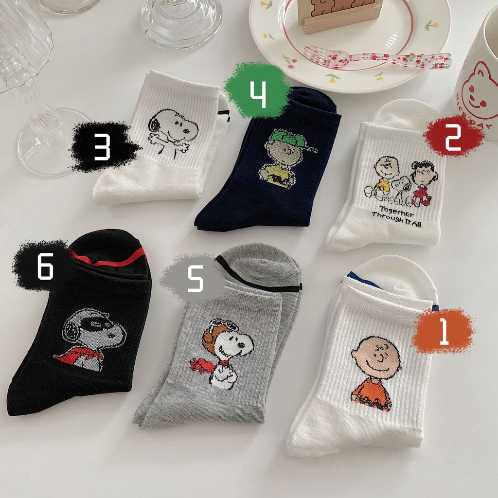 Vớ Nữ In Hình Snoopy Chất Lượng Cao Thời Trang