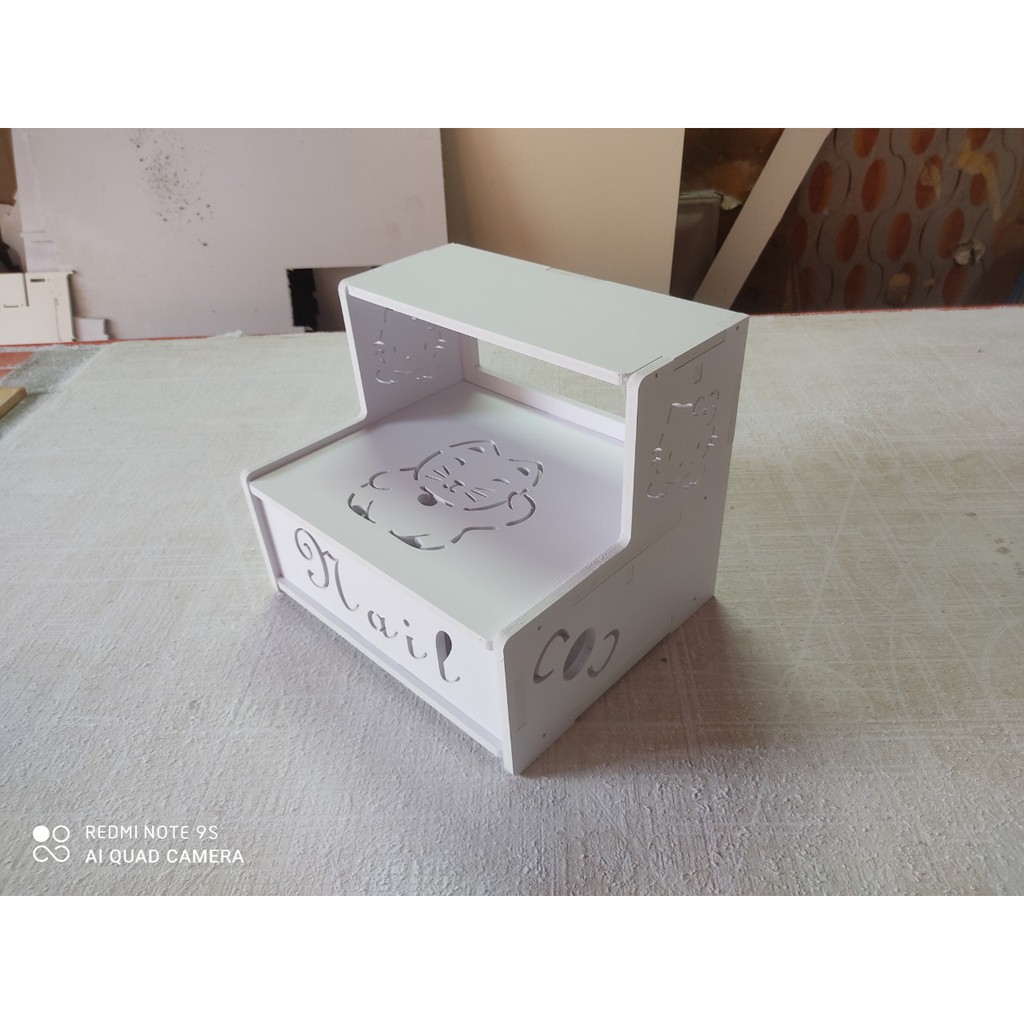 Kệ làm móng để chân nail siêu rẻ không ngăn kéo