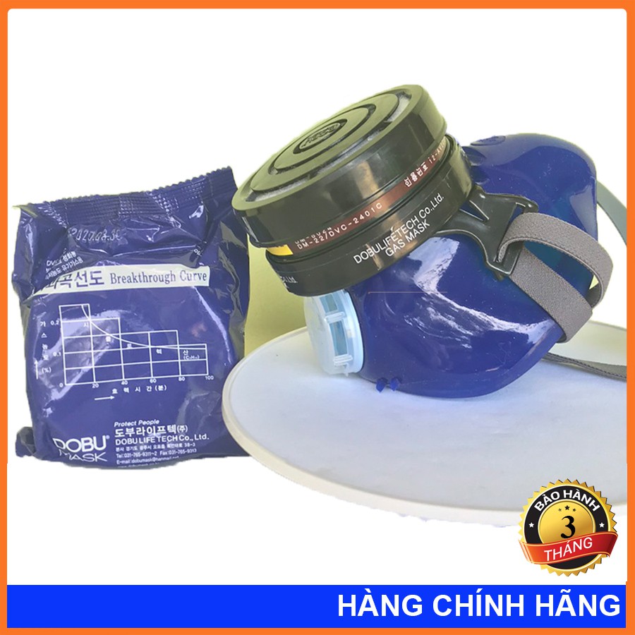 Mặt Nạ Chống Bụi Mịn, Phòng Độc, Chất Liệu Silicon, Dobu Hàn Quốc