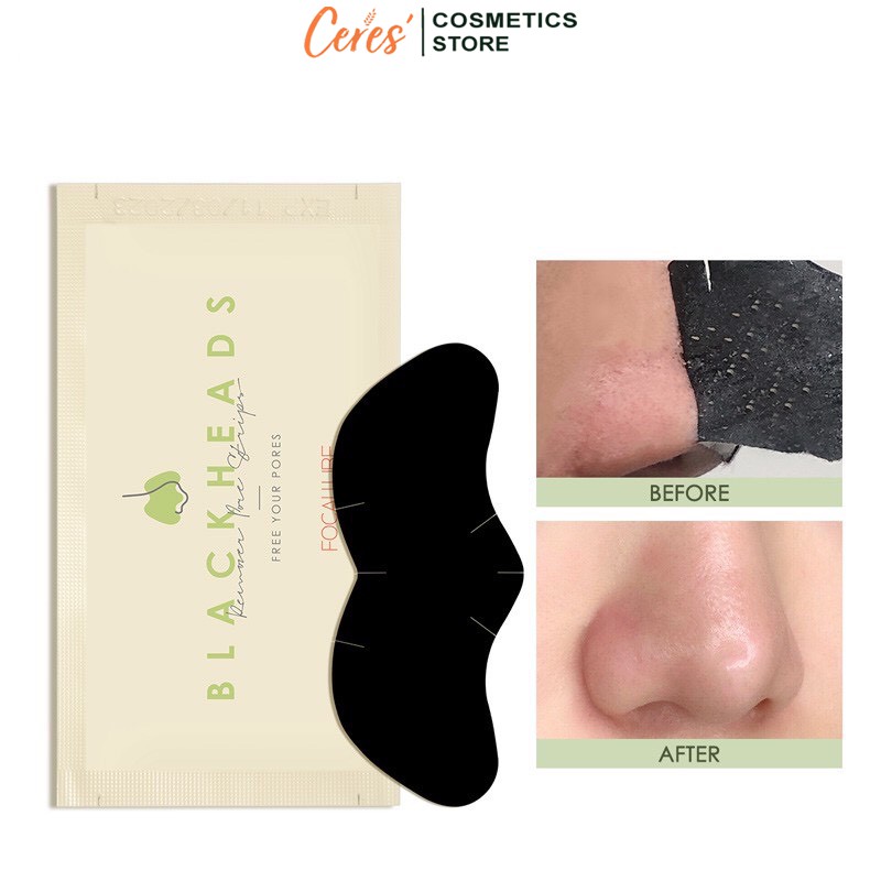 Mặt Nạ Lột Mụn Đầu Đen FOCALLURE - Gel Lột Mụn Cám Mũi Làm Sạch 2,2g