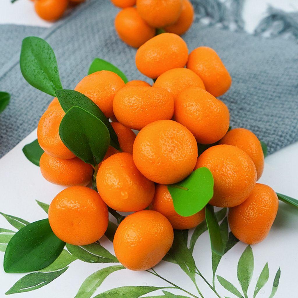 Trái Cây Giả Bằng Xốp Màu Sắc Tươi Sáng Trang Trí Tiệc 3-6 Nhánh