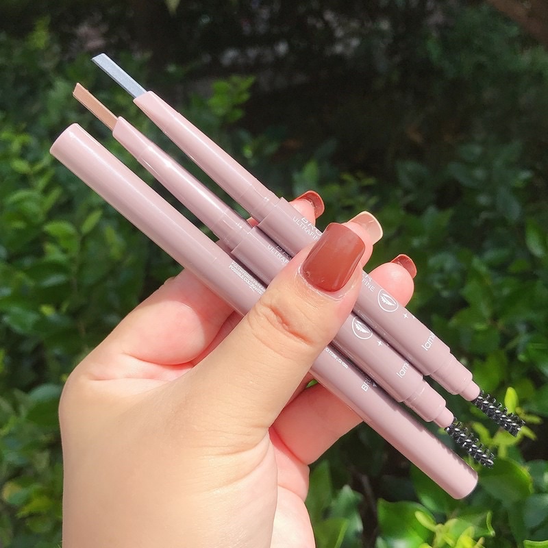 Chì kẻ mày 2 đầu Lameila vỏ nâu hồng nội địa Trung