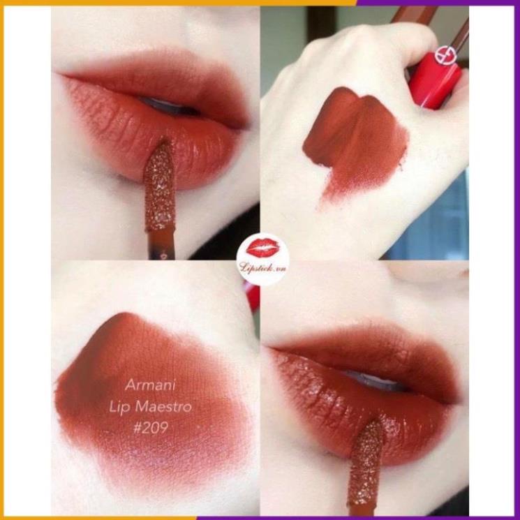 Son Kem Giorgio Armani Lip Maestro 209 Pazzalo Nâu Chocolate | BigBuy360 - bigbuy360.vn