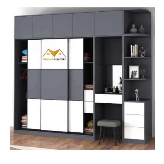 Tủ áo cánh lùa MDF nhập khâu [miễn phí vận chuyển lắp đặt Hà Nội]