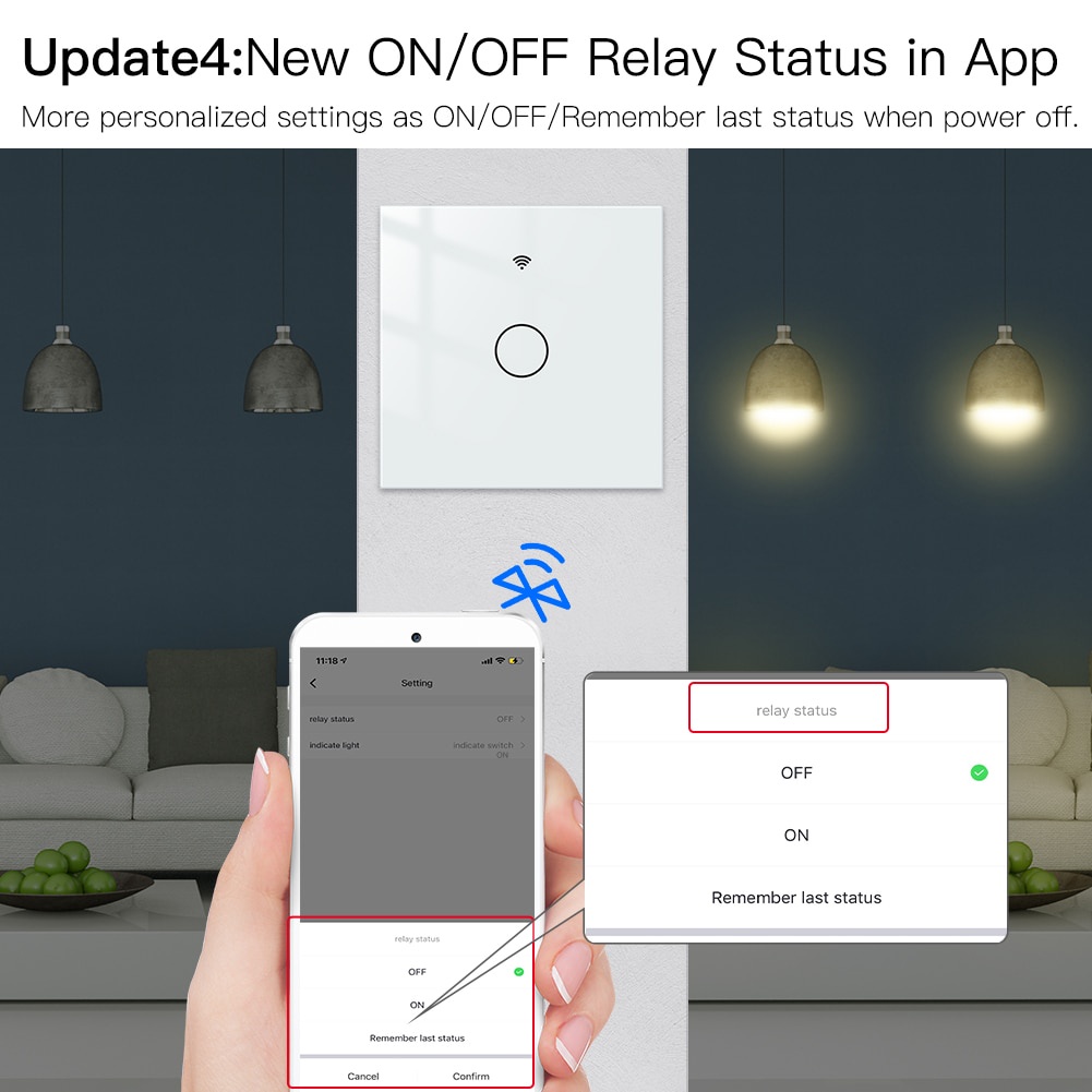 Công tắc đèn thông minh Bluetooth 2/3 chiều Hiệp hội đa điều khiển Bluetooth Sig Mesh Tuya Smart Life APP Alexa Google 1/2/3/4 Gang