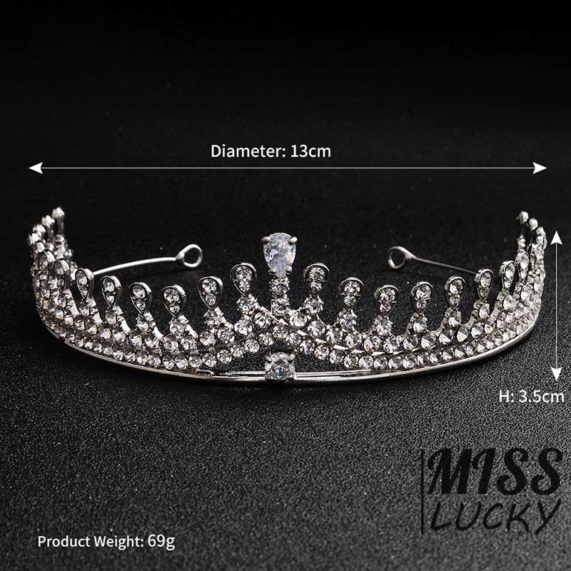 Vương miện đính đá phong cách Âu mỹ cho ngày cưới