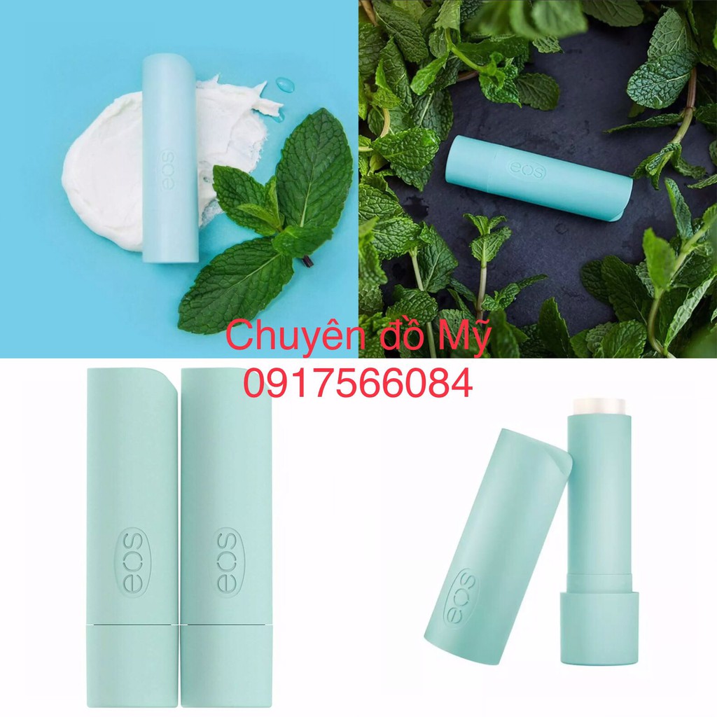 Son dưỡng eos 100% organic Sweet Mint hương bạc hà của Mỹ