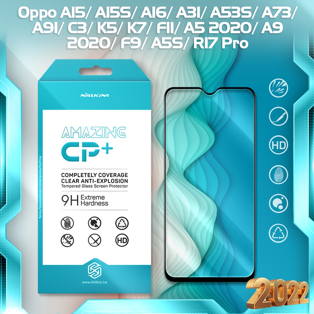 Kính cường lực Nillkin.tw mẫu 2022 cho Oppo A15/A15S/A16/A31/A53S/A73/A91/C3/K5/K7/F11/A5 2020/A9 2020/F9/A5S/R17 Pro