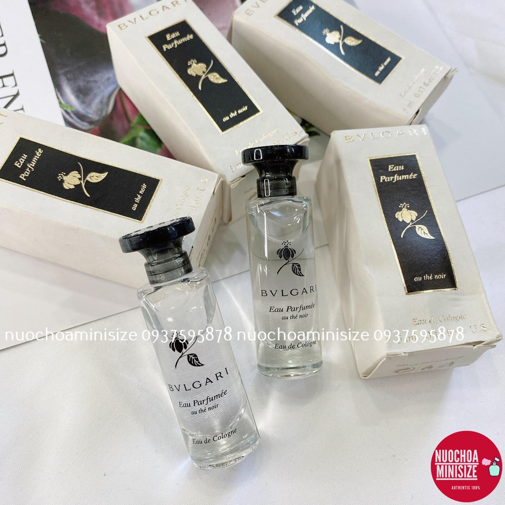 Nước hoa Mùi Trà Đen Bvl.gari Eau Parfumee Au The Noir Minisize 5ml