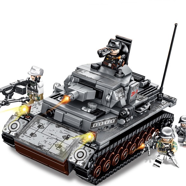 Bộ 596 Mảnh Ghép Lego Hình Xe Tăng Đức Độc Đáo