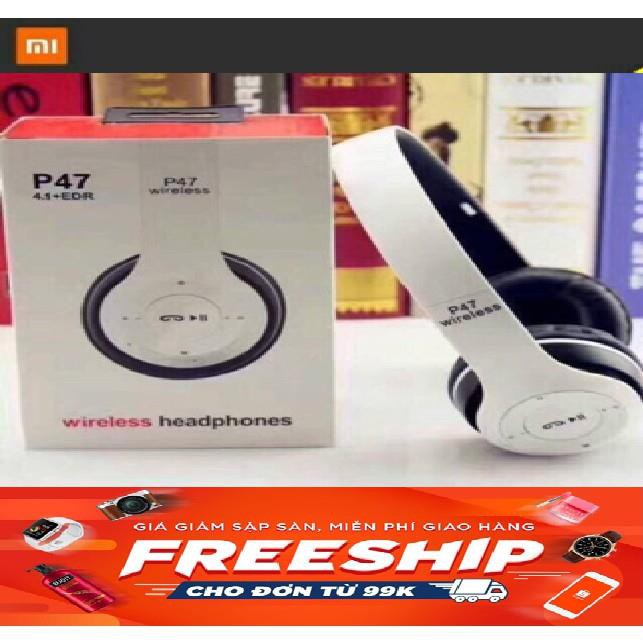 [ FREESHIP + GIÁ SỐC ] Tai NGHE BLUETOOTH P47 NGHE CỰC HAY GẮN ĐƯỢC THẺ NHỚ | BigBuy360 - bigbuy360.vn