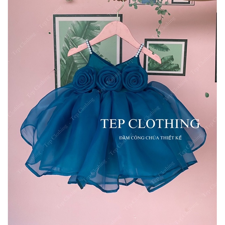 LITTLE ROSE Đầm Công Chúa Thiết Kế Cho Bé Gái by Tep Clothing - Hình Thật