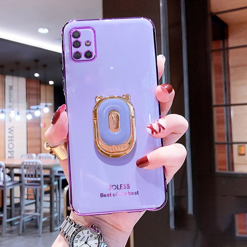 Ốp điện thoại màu sắc kẹo ngọt tùy chọn có giá đỡ dành cho SAMSUNG GALAXY A21 A31 A51 A71 M31 M51
